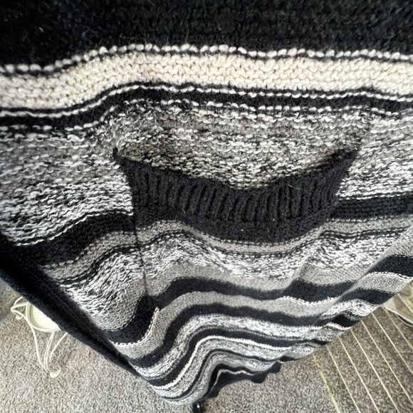 📌Pink Rose Striped Button Up Cotton Mix Plus Size Long Cardigan - Picture 6 of 16